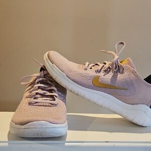Nike Women's Blush and Gold Athletic Shoes
